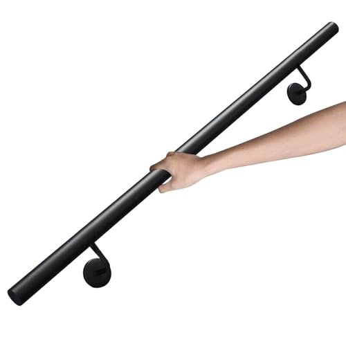 Industrielle Rohr-Treppenhandlauf-Wandhalterung, Treppengeländer-Handläufe für Treppengeländer im Innen- und Außenbereich, Badewannen-Haltegriffe(180cm) von Drsyffsup