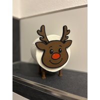 Rentier Klopapier Deko | Lustige Weihnachts-Baddeko Rudolph Wc Rollen Halter Add-On Weihnachtsgeschenk Fürs Badezimmer Wichtelgeschenk Rentier Klopapier Deko | Lustige Weihnachts-Baddeko Rudolph Wc Rollen Halter Add-On Weihnachtsgeschenk Fürs Badezimmer Wichtelgeschenk von DruckReif3D