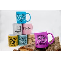 Glitzertasse Mit Wunschtext/Personalisierte von Druckhuette