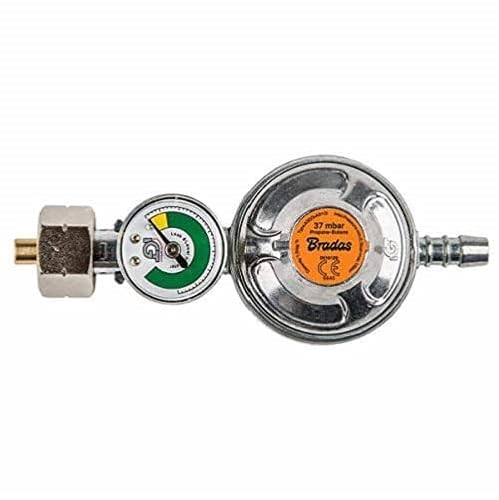 Druckminderer 37 mBar Gas Regler Gasdruckregler Druckregler Manometer Propan von Druckminderer