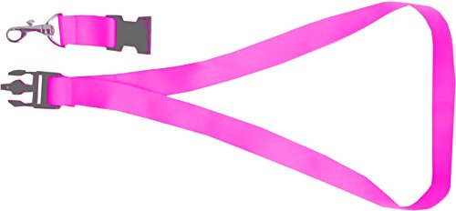 Schlüsselband 25 mm bedruckt mit Ihrem eigenen Schriftzug (pink) von Druckreich