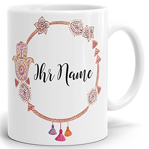 Mugvilla Namenstasse-Tasse-Becher-Kaffeetasse-mit Name-mit Namen individuell und persönlich Motiv Spirituell von Mugvilla