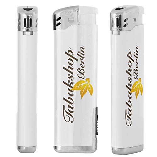 200 Elektronik-Feuerzeug Nevis mit LED inklusive Druck 4-farbig/Fotodruck Stück einseitig Bedruckt von Druckspezialist