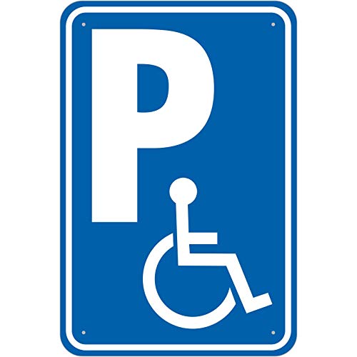 Schild Behinderten Parkplatz 400 x 600 mm aus Aluminium-Verbundmaterial 3mm stark von KDS
