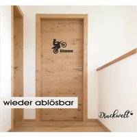 Türtattoo Bike Mit Wunschname von Druckwelt