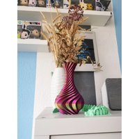 Vase - Dekoration 3D Druck Wasserdicht Trockenblumen Blumenvase Spiraldesign Modernes Design Geschenk Gift 17cm von Druckzirkel