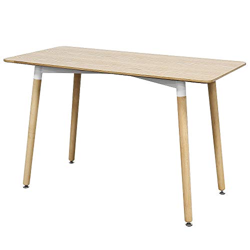 Esstisch aus Holz, rechteckig, Esstisch, skandinavisches Design, Küchentisch für 4-6 Personen, quadratisch, 110 x 60 x 75 cm von Drumm