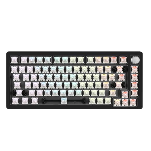 DrunkDeer A75-mechanischen-Tastatur,TKL Mechanical Keyboard Magnetic Switch, 75% Gaming Keyboard 82 Keys with Keyknob,RGB Gaming Tastatur, ANSI - Schwarze von DrunkDeer