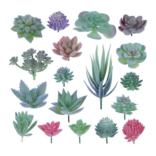 Druuzyl Künstliche Sukkulenten 18 Stücke Kunstpflanzen Kleine Künstliche Pflanzen Grün Sukkulenten Künstlich Gemischt Artificial Plant für Indoor DIY Home Büro Wohnzimmer Garten Tischdeko Druuzyl Künstliche Sukkulenten 18 Stücke Kunstpflanzen Kleine Künstliche Pflanzen Grün Sukkulenten Künstlich Gemischt Artificial Plant für Indoor DIY Home Büro Wohnzimmer Garten Tischdeko von Druuzyl