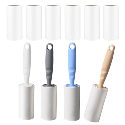 Fusselrolle 10 Rollen Fusselrolle Tierhaare Extra Klebrige mit 4 Abroller Lint Roller für Kleidung Sofa Bett Katzenhaare Hundehaare und Teppich 600 Blatt Fusselroller Tierhaarentferner Fusselrolle 10 Rollen Fusselrolle Tierhaare Extra Klebrige mit 4 Abroller Lint Roller für Kleidung Sofa Bett Katzenhaare Hundehaare und Teppich 600 Blatt Fusselroller Tierhaarentferner von Druuzyl