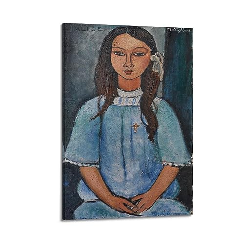 DryNda Amedeo Modigliani Poster, Alice, Heimdekoration, Wandkunst, zum Aufhängen, Bilddruck, Schlafzimmer, dekorative Gemälde, ästhetisch, 40 x 60 cm von DryNda