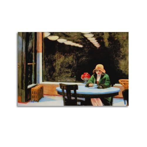 DryNda Edward Hopper Poster, Automat, Kunstdruck, Wand-Foto, Farbe, hängendes Bild, Familienschlafzimmer, Dekoration, Geschenk, 30 x 45 cm von DryNda