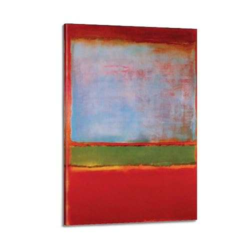 DryNda Mark Rothko Poster, Violett, Grün und Rot, Kunstdruck, Wand-Foto, Farbe, hängendes Bild, Familienschlafzimmer, Dekoration, Geschenk, 60 x 90 cm von DryNda