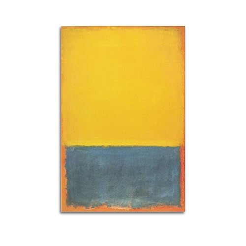 DryNda Mark Rothko Poster Gelb und Blau Kunst Leinwand Gemälde Dekor Wanddruck Foto Geschenke Zuhause Moderne Dekorationen 60 x 90 cm DryNda Mark Rothko Poster Gelb und Blau Kunst Leinwand Gemälde Dekor Wanddruck Foto Geschenke Zuhause Moderne Dekorationen 60 x 90 cm von DryNda