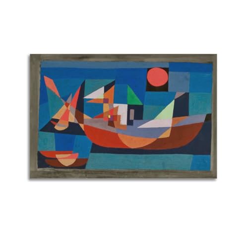 DryNda Paul Klee Poster Resting Ships Artworks Leinwand Zimmer Ästhetische Wandkunst Drucke Home Modern Decor Geschenke 20 x 30 cm von DRYNDA