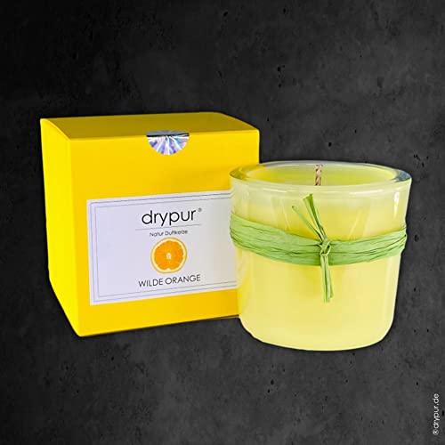 drypur • Natur Duftkerze • WILDE ORANGE • 100 % BIO • reine natürliche ätherische Öle • Oliven und Sonnenblumenwachs • vegan von DryPur - BIO Deodorant Wilde Orange