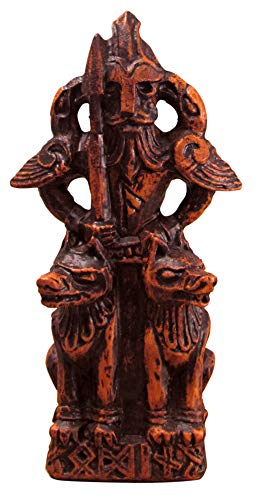 Dryad Design Figur des nordischen Gottes Odin des Vaters – Holz-Finish von Dryad Design