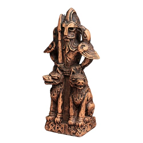 Dryad Design Figur des nordischen Gottes Odin des Vaters – Holz-Finish von Dryad Design