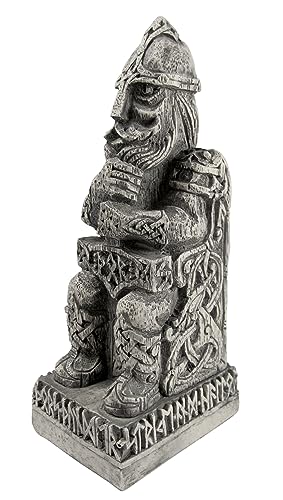 Statue, nordischer Gott, Thor, Steinoptik von Dryad Design