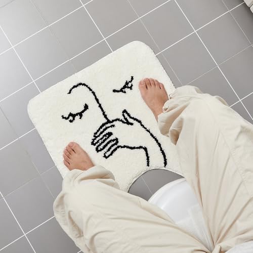 Drydiet Bad Smell Humorvoller WC-Vorleger, U-förmig, waschbar, weich und saugfähig, Badezimmerteppich, rutschfeste Badematte, maschinenwaschbar, Badezimmer-Konturteppich für Toilettenboden, 61 x 50 cm Drydiet Bad Smell Humorvoller WC-Vorleger, U-förmig, waschbar, weich und saugfähig, Badezimmerteppich, rutschfeste Badematte, maschinenwaschbar, Badezimmer-Konturteppich für Toilettenboden, 61 x 50 cm von Drydiet