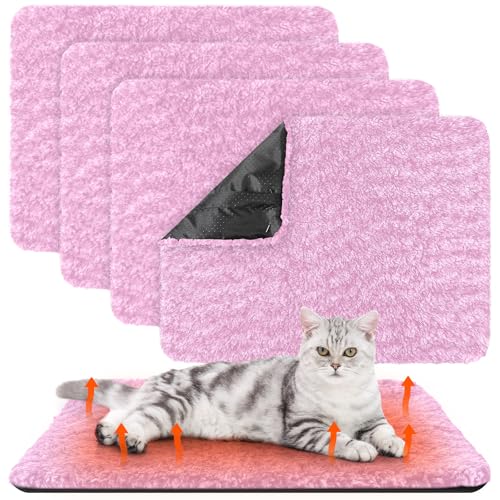 Drydiet Selbstwärmendes Katzenbett für den Innenbereich, selbstheizend, waschbar, thermische Haustierhütte, Kiste, Bettmatte, reflektiert Körperwärme für den Außenbereich, Rosa, 40,6 x 50,8 cm, 4 Drydiet Selbstwärmendes Katzenbett für den Innenbereich, selbstheizend, waschbar, thermische Haustierhütte, Kiste, Bettmatte, reflektiert Körperwärme für den Außenbereich, Rosa, 40,6 x 50,8 cm, 4 von Drydiet