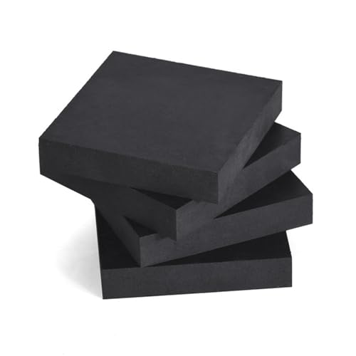 DryiC Gummiplatte Gummiblock Stoßdämpfende Unterlegscheiben Pads Gummiblöcke Für Stoßfest, Seitenlänge 5cm, 4 Stück,Thickness:50mm von DryiC