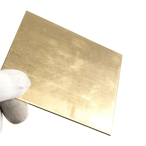 DryiC Metal Off Cuts Messingblech Blechmaterial Geeignet Für Die Verwendung Als Industrielles Zubehör, 20cm X 20cm,Diameter:2mm von DryiC