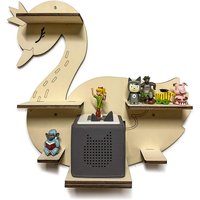 Diy Regal Für Die Musikbox Tonie Box Passend Toniebox Schwan Prinzessin Kinder Baby Zimmerbemalen Mit Wunschname Geschenk Geburtstag von DryssonHandmade