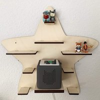 Diy Regal Mit Wunschamen Stern Passend Für Die Toniebox Musikbox Zum Bemalen Tonieregal Tonie Box Kinder Zimmer von DryssonHandmade