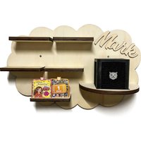 Diy Regal Mit Wunschamen Wolke Passend Für Die Tiger Box Tigerbox Musikbox Zum Bemalen Tigerboxregal Kinder Zimmer Wunschname Personalisiert von DryssonHandmade