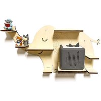 Drysson Diy Regal Mit Wunschamen Elefant Passend Für Die Toniebox Musikbox Zum Bemalen Tonieregal Tonie Box Kinder Zimmer Wunschname von DryssonHandmade