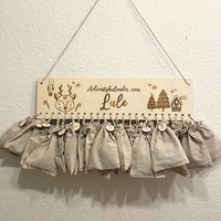 Personalisierter Adventskalender Reh Personalisiert Selbst Befüllen Advents Kalender Individuell Wunschname Holz Weihnachten Advent Name von DryssonHandmade