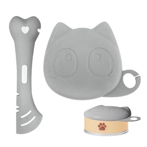 Dryxog 2 StüCk Katzenfutter LöFfel, Dosendeckel Katzenfutter Silikon, Universal Dosenverschluss Haustier Futteraufbewahrung für Can Opener For Pets Cats Dogs, Dishwasher Saf Universal Dryxog 2 StüCk Katzenfutter LöFfel, Dosendeckel Katzenfutter Silikon, Universal Dosenverschluss Haustier Futteraufbewahrung für Can Opener For Pets Cats Dogs, Dishwasher Saf Universal von Dryxog