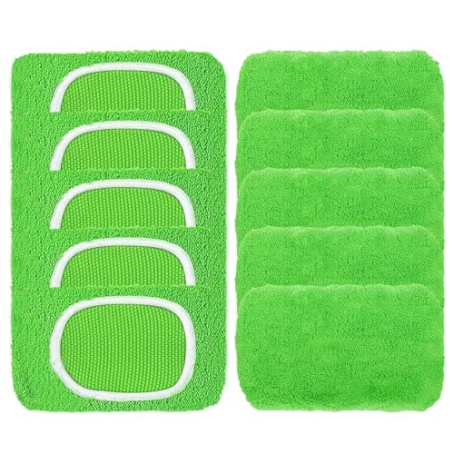 Dryxog 8 Stück Mikrofasertücher 25,4 x 11,5 CM Tücher Wiederverwendbare Bodenwischer Microfasertücher, Nass Trocken Wischmopp Bezug für die Reinigung von Hartböden Holzböden Mop Pads Dryxog 8 Stück Mikrofasertücher 25,4 x 11,5 CM Tücher Wiederverwendbare Bodenwischer Microfasertücher, Nass Trocken Wischmopp Bezug für die Reinigung von Hartböden Holzböden Mop Pads von Dryxog