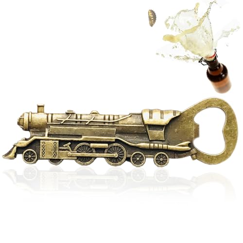 Dryxog Zug Flaschenöffner Eisenbahn Geschenke Dampflok Lustig Personalisierte Tragbarer Bierflaschenöffner für Männer Zug Fans Vatertagsgeschenk Geburtstagsgeschenke Weihnachtsgeschenke Männer von Dryxog