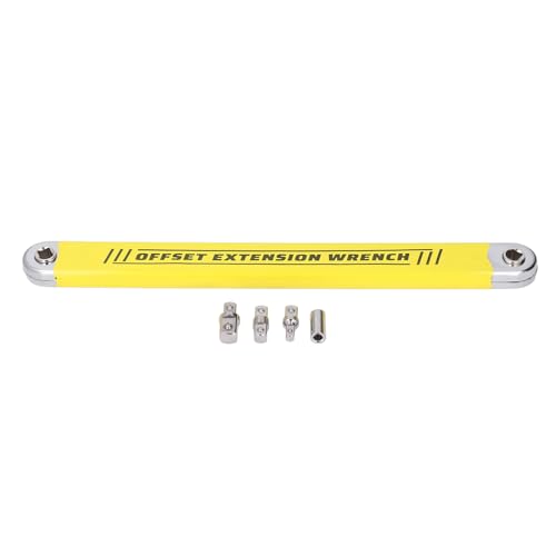 Cle Plate a Cliquet, Multifonctionnelle en Acier au Carbone Haute D’extension Cle a Molette avec Adaptateurs D’entraînement von Dsacxixai