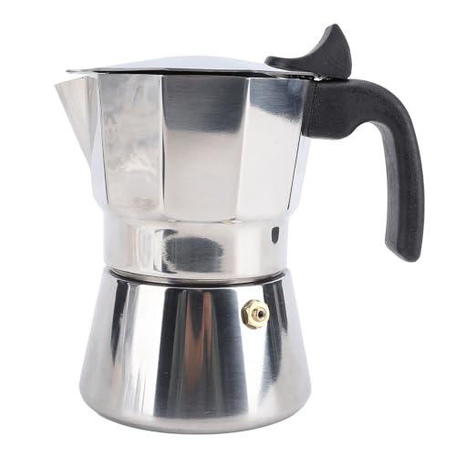 Dsacxixai Cafetiere, Acier Inoxydable Octogonale Même Distribution Cafetière Italienne pour Préparation D'espresso Italien (150ML) von Dsacxixai