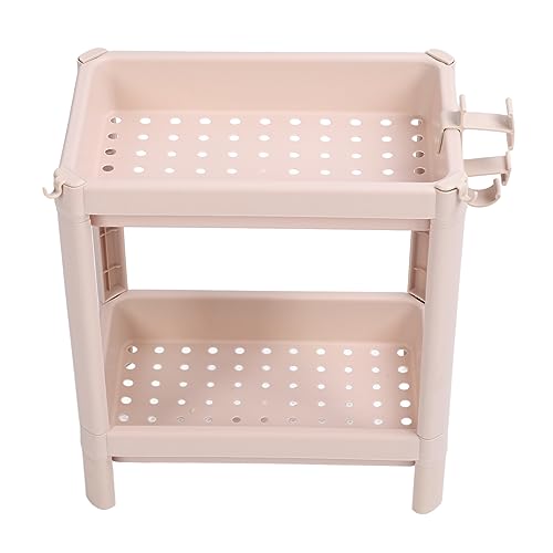 Dsacxixai Freestanding Bathroom Floor Shelves,2 Tier Corner Storage Shelves for Organizing Shower, Toilet and Laundry Room (2 Tier) von Dsacxixai