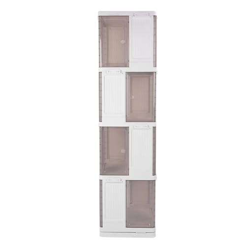 Dsacxixai Meuble de Rangement, Rotative 360 Debout Caissons de Rangement Pour Petit Espace Chambre à Coucher Salon (4 Layers Size: 26x26x54cm / 10.24x10.24x21.26in) von Dsacxixai