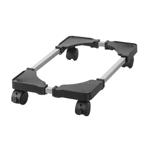 Einstellbarer Rolling Computer Tower -Ständer mit 4 Verriegelungsrädern Mobiler Ständer oder Möbel tragbarer Kühlschranktrocknerständer (Schwarz) von Dsacxixai