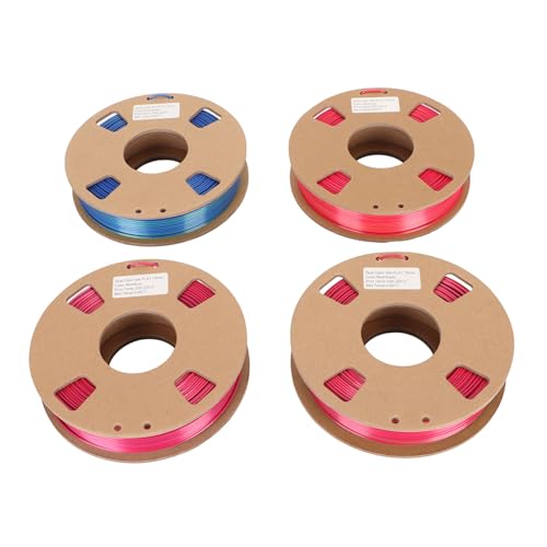 Filament Imprimante 3D, 4 Rouleaux Double Couleur 1.75mm Facile à Utiliser Haute Précision Filament Pla pour Impression 3D Filament Imprimante 3D, 4 Rouleaux Double Couleur 1.75mm Facile à Utiliser Haute Précision Filament Pla pour Impression 3D von Dsacxixai