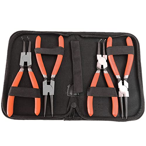 Pince Circlips, 4PCS Poignée Ergonomique Outil à Main Industriel Pince a Circlips pour Retirer les Bagues von Dsacxixai