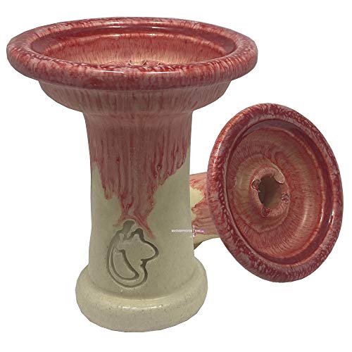 Dschinni Shisha Schamottstein Phunnel Royal Rojo Einloch Tabakkopf von Dschinni