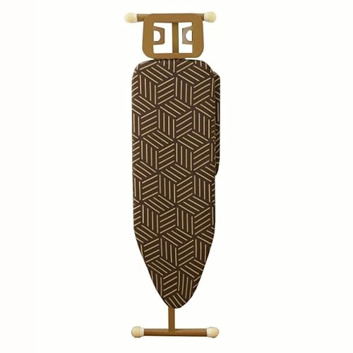 Dsejynxx bügelbrett groß Bügelbrett mit hitzebeständiger Bügeleisenablage, Klappbares Tischbügelbrett mit Verstellbarer Höhe, Robuster Bügeltisch mit stabilen Beinen(Color:a,Size:140cm) von Dsejynxx