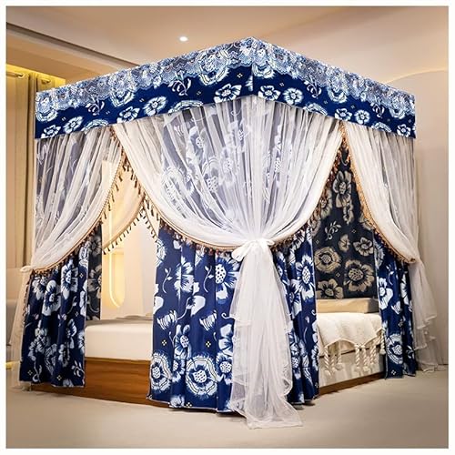 Dsejynxx moskitonetz Bett Betthimmel, Eckpfostenvorhänge, Moskitonetz, Romantischer Stil(Color:d,Size:180 * 200cm) von Dsejynxx
