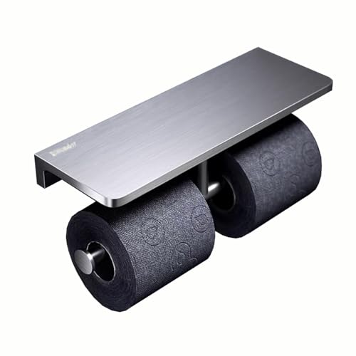 Dsejynxx toilettenpapier ständer Toilettenpapierhalter mit Telefonablage, Wandmontage, Taschentuchspender für Badezimmer(Color:2,Size:) von Dsejynxx