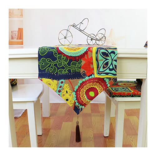 Dsnyu 32x220 cm Tischläufer Bunt Indischer Stil Leinen Baumwolle Tischläufer Elegante Heimtextilien mit Quaste Dsnyu 32x220 cm Tischläufer Bunt Indischer Stil Leinen Baumwolle Tischläufer Elegante Heimtextilien mit Quaste von Dsnyu