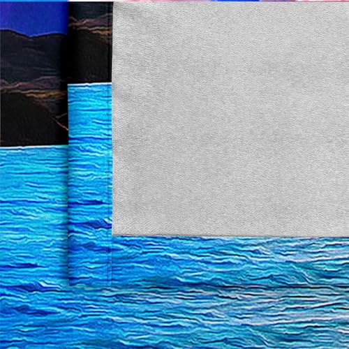 Dsnyu Gardine Schlafzimmer, Verdunkelungsvorhang Vorhänge Blau Weiß Polyester Landschaft See und Berg Dekoration 2er Set B 102 x H 183 cm Dsnyu Gardine Schlafzimmer, Verdunkelungsvorhang Vorhänge Blau Weiß Polyester Landschaft See und Berg Dekoration 2er Set B 102 x H 183 cm von Dsnyu
