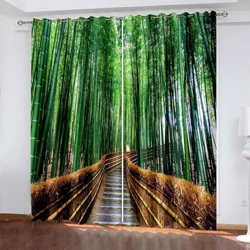 Dsnyu Gardinen Wohnzimmer Fenster, Black Out Curtains for Window Grün Braun Polyester Baum und Pfadlandschaft Vorhang 2er Set B 137 x H 274 cm Dsnyu Gardinen Wohnzimmer Fenster, Black Out Curtains for Window Grün Braun Polyester Baum und Pfadlandschaft Vorhang 2er Set B 137 x H 274 cm von Dsnyu