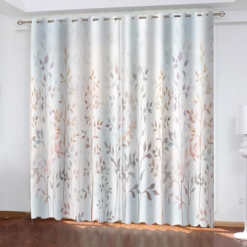 Dsnyu Verdunkelungsvorhang 160 cm Hoch, Gardinen Küche Lang Hellgrau Khaki Polyester Zweig und Blattmuster Vorhänge 2er Set B 96 x H 160 cm Dsnyu Verdunkelungsvorhang 160 cm Hoch, Gardinen Küche Lang Hellgrau Khaki Polyester Zweig und Blattmuster Vorhänge 2er Set B 96 x H 160 cm von Dsnyu